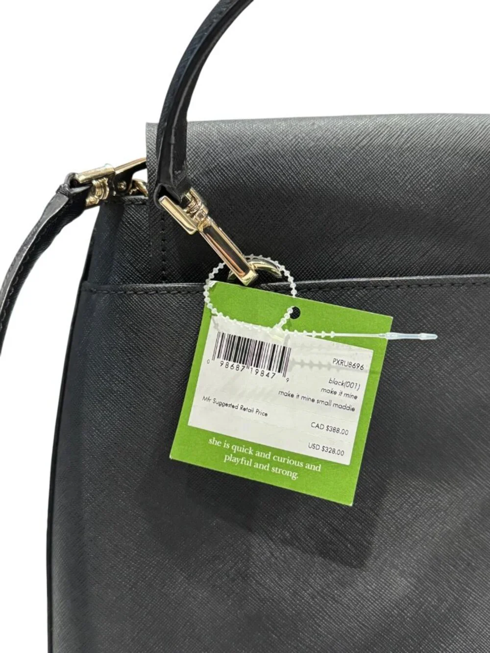🆕 Kate Spade Make It Mine Maddie Black Backpack Purse Multiple Bonus Flaps NWT